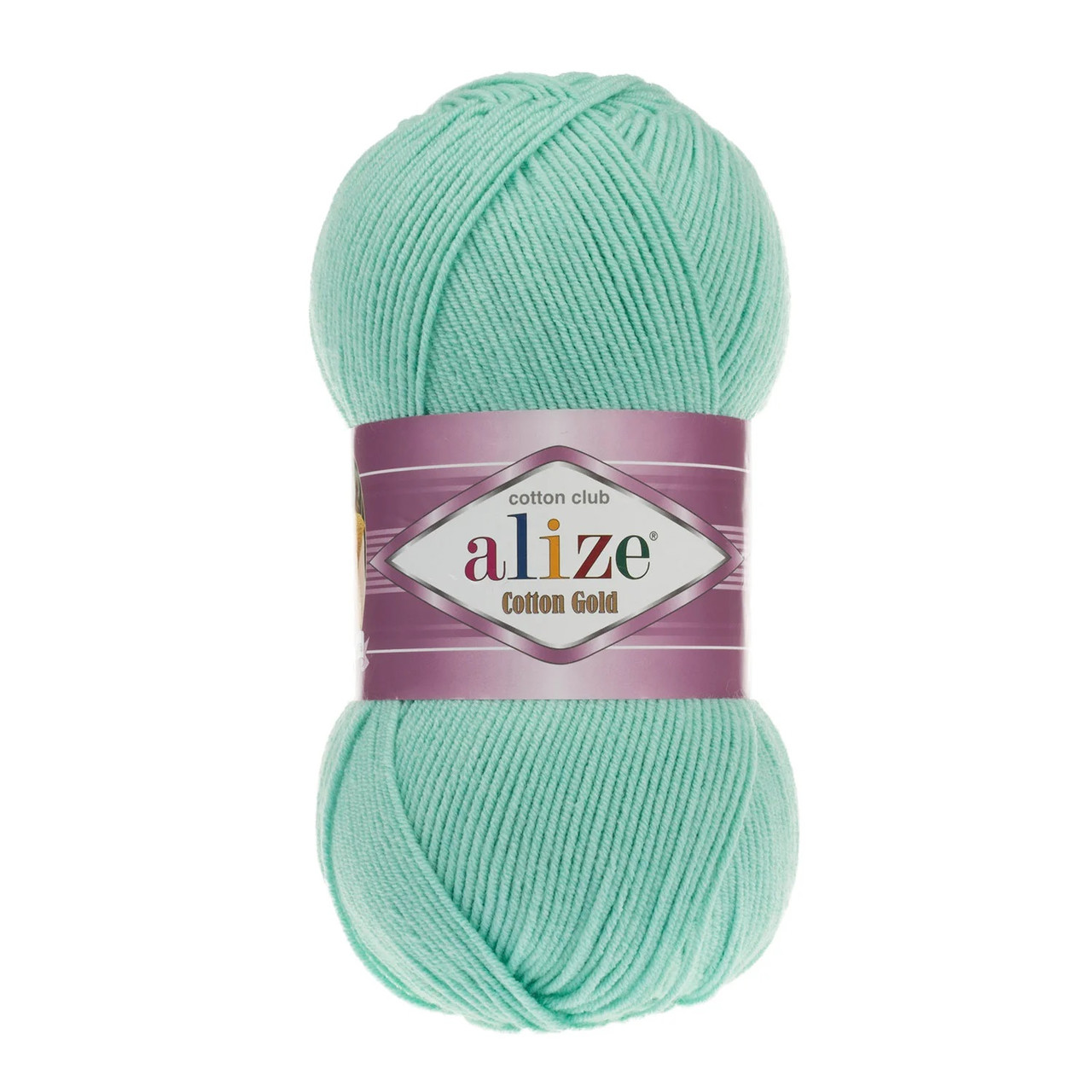 Пряжа бавовняна Alize Cotton Gold Ніжний ментол №15 (Алізе Коттон Голд) 100гр, 330м нитки для в'язан