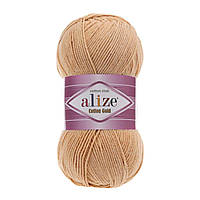 Пряжа бавовняна Alize Cotton Gold Карамель №446 (Алізе Коттон Голд) 100гр, 330м нитки для в'язання