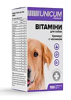Unicum Premium Бреверс - Витамины для собак с чесноком 100 табл