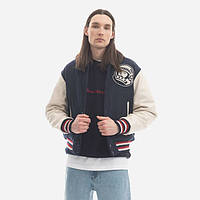 Куртка Billionaire Boys Club Leather Sleeve Astro Varsity Jacket B22401 NAVY M, XL, L