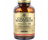 Вітаміни та мінерали Solgar Calcium Magnesium with Vitamin D3, 300 таблеток (599103)