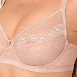 Бюстгальтер  Acousma U6529 з мереживною чашкою світлийфламінго Чашка E, фото 3