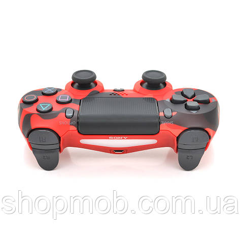 SM  SM Геймпад беспроводной для PS4 SONY Wireless DUALSHOCK 4 (Haki/Red), 3.7V, 500mAh, Blister, фото 2