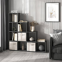 Стелаж полиця для книг та іграшок, розділювач кімнати на 10 комірок, книжкова шафа M-40, фото 2