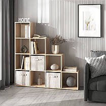 Стелаж полиця для книг та іграшок, розділювач кімнати на 10 комірок, книжкова шафа M-40, фото 3