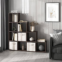 Стелаж полиця для книг та іграшок, розділювач кімнати на 10 комірок, книжкова шафа M-40, фото 4