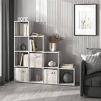 Стелаж полиця для книг та іграшок, розділювач кімнати на 10 комірок, книжкова шафа M-40, фото 5