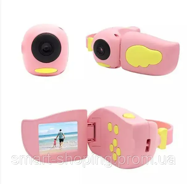 Детский фотоаппарат - видеокамера Kids Camera птичка Розовый TV-01013 s - фото 1 - id-p2111593940