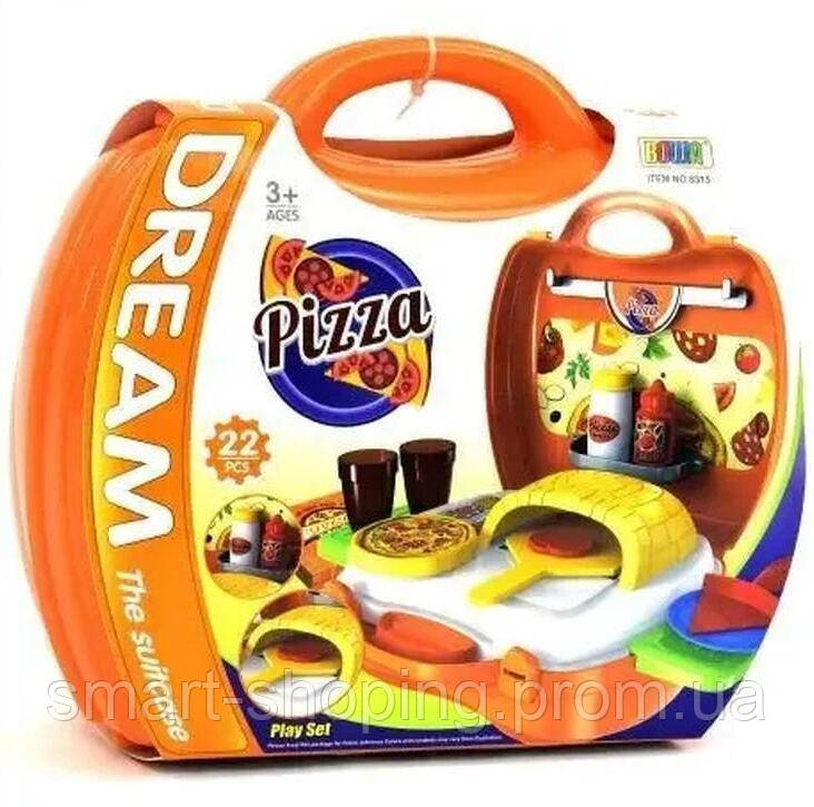 Игровой набор Кухня Pizza в чемоданчике 22 предмета HSM-50312 s - фото 1 - id-p2111593941