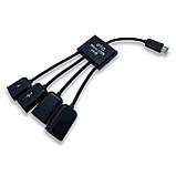 USB-хаб XON SmartLink Wired 4хUSB2.0 Black (XUAWP040042B), фото 2