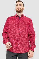 Рубашка мужская с принтом бордовый 214R7362 Ager XXXL KN, код: 8226018