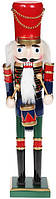 Статуэтка новогодняя Щелкунчик с барабаном 38см, красный с синим и зеленым Bona DP73649 LP, код: 6675232