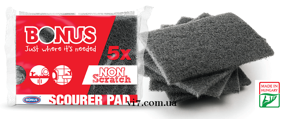 Губка для миття посуду Bonus B064 Scourer Pad 5шт