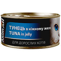 AnimAll Кусочки тунца в желе для взрослых кошек 85 г