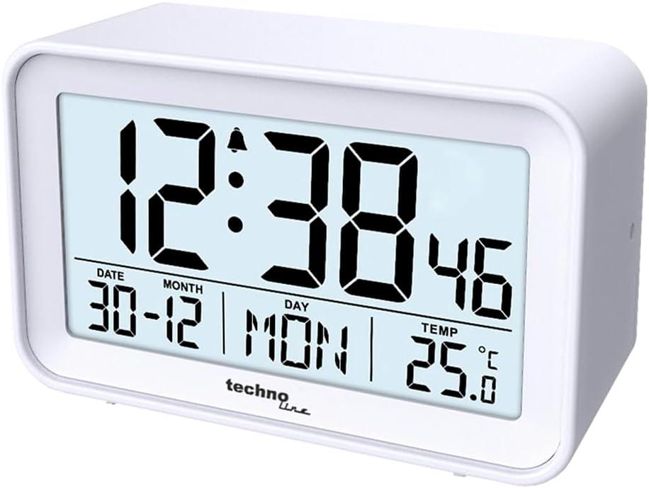 Настільний електронний годинник Technoline WT497 (White)