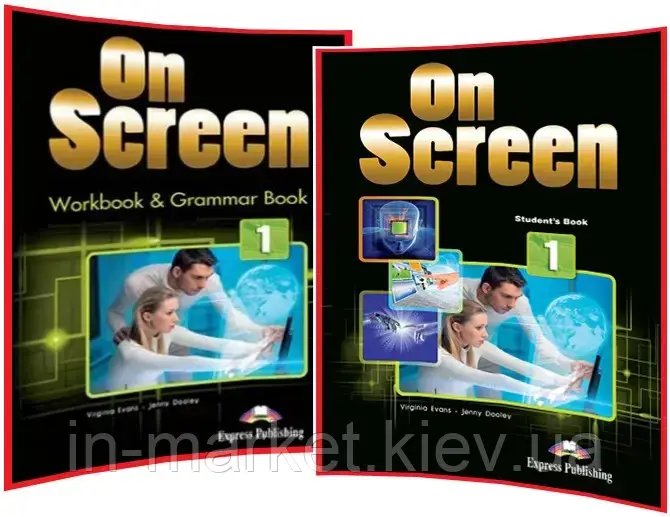 On Screen 1, Student's book + Workbook / Підручник + Зошит англійської мови, фото 1
