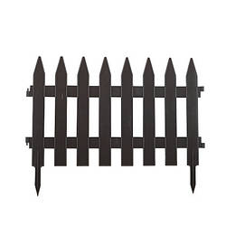 Садова огорожа пластикова капучино 46*36 см ММ Пласт MM2065-86