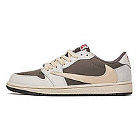 Баскетбольные кроссовки Nike Air Jordan 1 Low OG x Travis Scott Reverse Mocha