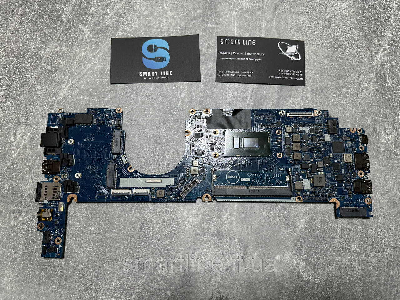 Материнська плата для ноутбука Dell Latitude 7390 | LA-F311P | SR3L9 | i5-8350U, фото 1