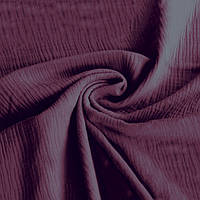 Тканина Muslin Burgundy бургунді 125 г/м2, Туреччина, ширина 240 см (рулон 50 м)  Ціна за пог.м (замовлення від 1 рулону)