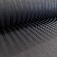 Тканина сатин-страйп Graphite графітовий 145 г/м2, Туреччина, ширина 240 см (рулон 30 м)  Ціна за пог.м (замовлення від 1 рулону)