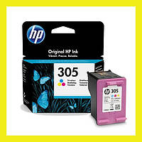 Картридж для принтера HP 305 deskjet 2320 2710 2720 2721 2723 2723 4120 4122 3YM60AE Сolor оригинальный KM