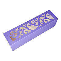 Коробка для макарунс фіолетова 200х50х50 мм.