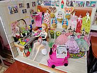 Дом для куклы барби и других салон красоты, игровой набор, домик для куклы.