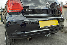 Фаркоп Volkswagen Polo 6R 2009-2017 (Фольксваген Поло хетчбек) автомат на ручці