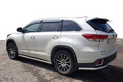 Задні куточки (2 шт., нерж) для Toyota Highlander 2013-2019 рр