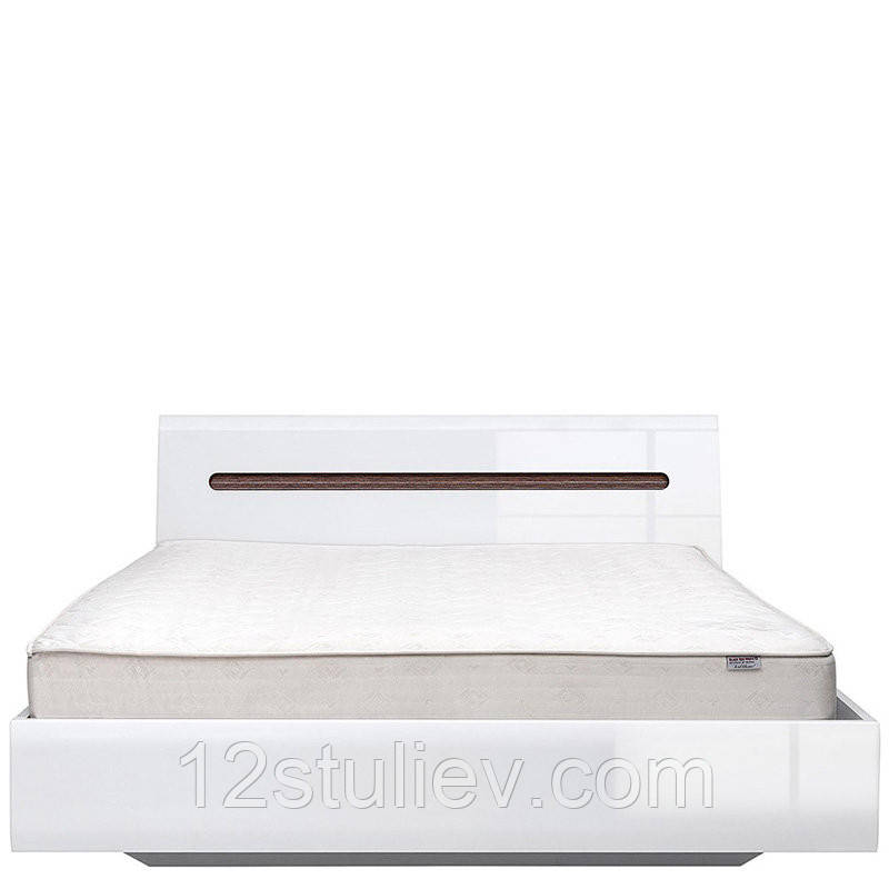 Ліжко LOZ 160х200 Ацтека Двохспальне Білий глянець МДФ