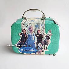 Набір дитячої косметики у сумочці 19 предметів - у косметичці Frozen Фрозен лаки помада блиск для губ, фото 5