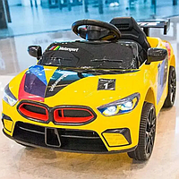 Детский электромобиль Kidsauto в стиле BMW M8, жёлтый, Детский электромобиль Kidsauto в стиле BMW M8