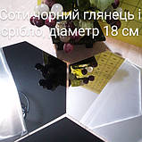 Акрилове дзеркало «Сота» 180×160×90×1 мм 12 шт чорний глянець, фото 10