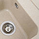 Гранітна мийка для кухні Platinum 4050 KORRADO матова Сафарі, фото 6