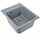 Гранітна мийка для кухні Platinum 4050 KORRADO матова Сірий металік, фото 4