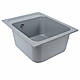Гранітна мийка для кухні Platinum 4050 KORRADO матова Сірий металік, фото 6
