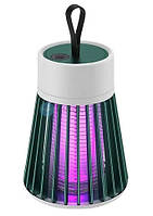 Електрична USB пастка лампа від мошок та комарів, зелена