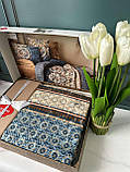 Комплект постільної білизни сатин люкс двоспальне євро 200*220 см Cotton Box Туреччина, фото 4