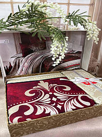 Комплект постільної білизни сатин люкс двоспальне євро 200*220 см Cotton Box Туреччина