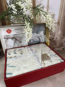 Комплект постільної білизни ранфорс бавовна, бязь, двоспальне євро 200*220 см Cotton Box Туреччина