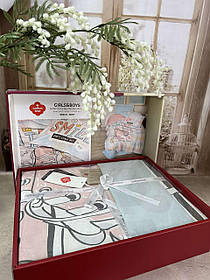 Комплект дитячої постільної білизни ранфорс бавовна, бязь полуторний 160*220 см Cotton Box Туреччина