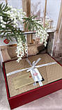 Постільна білизна жакардова сатин люкс двоспальна євро 200*220 см Cotton Box Туреччина, фото 3