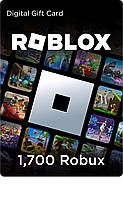 Цифровая подарочная карта Gift Card Roblox 1700 Robux / Роблокс 1700 Робукс (Код)