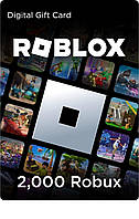 Цифровая подарочная карта Gift Card Roblox 2000 Robux / Роблокс 2000 Робукс (Код)