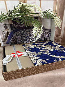 Комплект постільної білизни сатин люкс двоспальне євро 200*220 см Cotton Box Туреччина