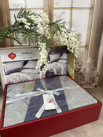 Комплект постільної білизни ранфорс бавовна, бязь, полуторний розмір 160*220 см Cotton Box Туреччина