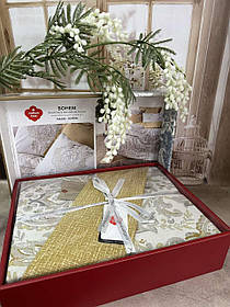 Комплект постільної білизни ранфорс бавовна, бязь, полуторний розмір 160*220 см Cotton Box Туреччина