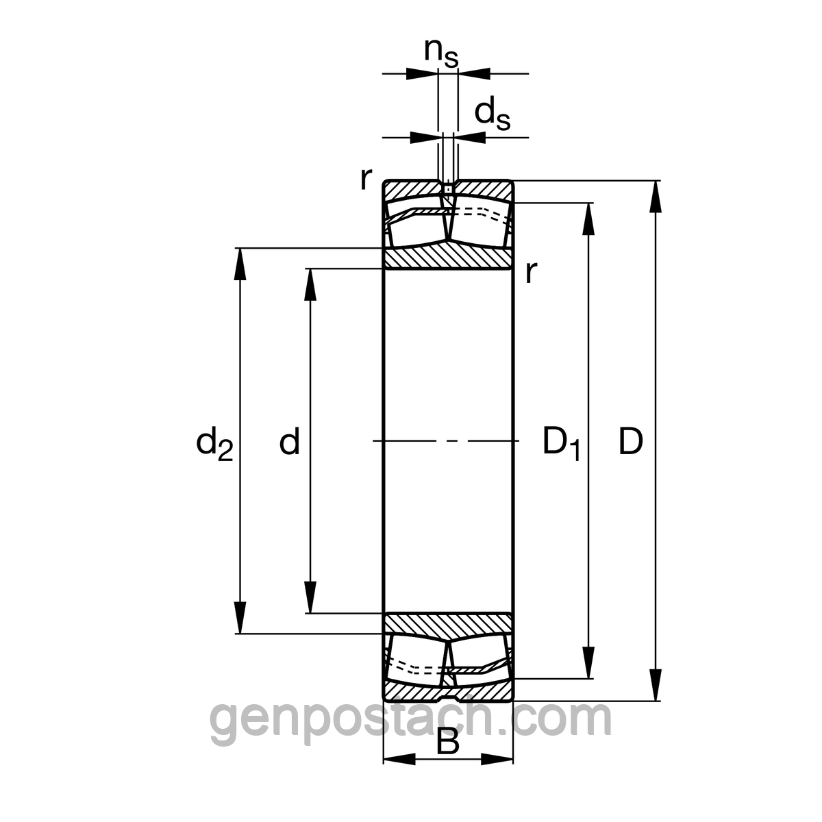 Підшипник 3534 Н (22234 МВW33) SPZ-GROUP