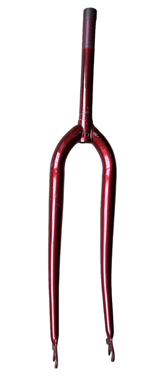 Вилка велосипедна 28 різьбова округла 1" шток 19,5 см, фото 1